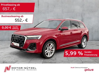 Audi Audi Q7 55 TFSI QU S-LINE MATRIX+HuD+B&O+AIR+AHK+PANO im Leasing von Null-Leasing
