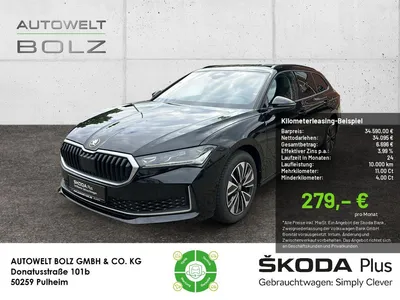 Skoda Skoda Superb Combi 2.0 TDI Selection HUD NAVI AHK PANO im Leasing von Null-Leasing