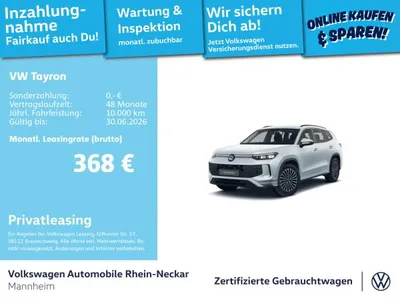VW Volkswagen Tayron 2.0 TDI Life DSG 4Motion Navi AHK Kamera uvm im Leasing von LeasingMarkt.de
