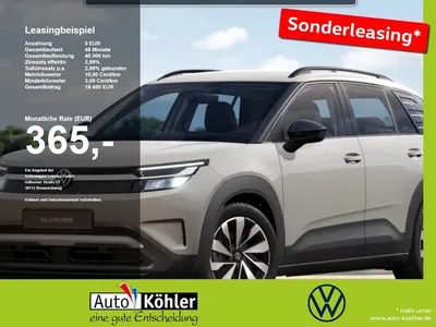 VW Volkswagen ID. Cross Life (211 PS) 52 kWh CarPlay/Kamera im Leasing von Null-Leasing