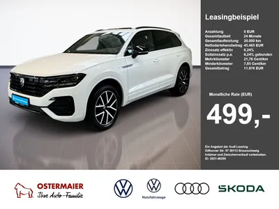 VW Volkswagen Touareg R-LINE 3.0TDI V6 286PS 4MOTION AHK.IQ.LI im Leasing von Null-Leasing
