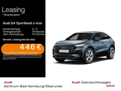 Audi Audi Q4 Sportback e-tron 55 quattro S line*Navi*Matri im Auto Abo von Null-Leasing