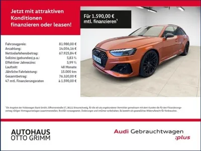 Audi Audi RS4 Avant 2.9 TFSI quattro Tiptronic LEDER im Auto Abo von LeasingMarkt.de