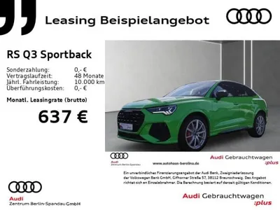 Audi Audi RS Q3 Sportback RSQ3 Sportback *MATRIX*PANO*SONOS*360°*AHK*NAV+* im Auto Abo von LeasingMarkt.de