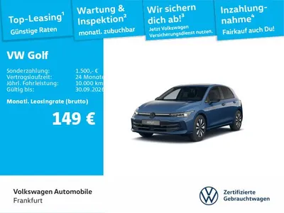 VW Volkswagen Golf VIII GOAL 1.5 eTSI DSG IQ.Light AHK ACC APP im Leasing von Null-Leasing