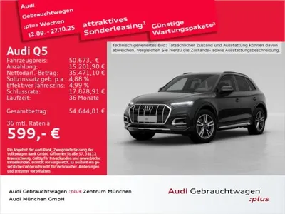 Audi Audi Q5 45 TFSI qu. S tronic advanced AHK/Pano/Matrix im Auto Abo von LeasingMarkt.de