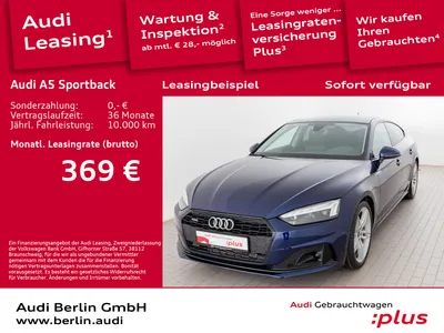 Audi AUDI A5 Sportback Advanced 45 TFSI qu.S tr. PANO RFK im Auto Abo von Null-Leasing