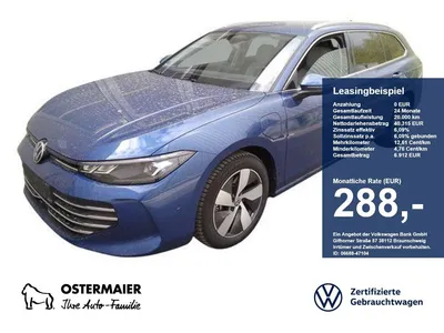 VW Volkswagen Passat Variant BUSINESS 1.5eTSI 177PS DSG HYBRID im Leasing von Null-Leasing