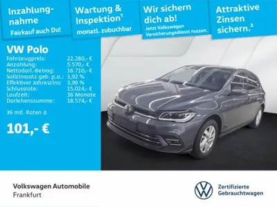 VW Volkswagen Polo 1.0 TSI DSG Style Navi IQ.Light DAB+ FrontAssist im Auto Abo von LeasingMarkt.de