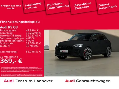 Audi Audi RS Q3 2.5 TFSI quattro SONOS Matrix AHK Navi ACC im Auto Abo von Null-Leasing