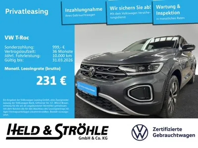 VW Volkswagen T-Roc GOAL 2.0 TDI DSG LED+ NAV AHK KAM TRAVEL im Auto Abo von LeasingMarkt.de