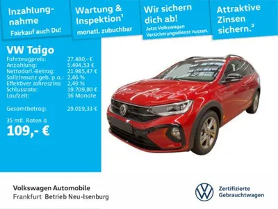 VW Volkswagen Taigo R-Line 1.0 TSI 7-Gang DSG LED NAVI im Leasing von LeasingMarkt.de