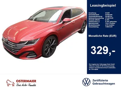 VW Volkswagen Arteon Shootingbrake R-LINE 2.0TDI 193PS DSG 4M im Leasing von Null-Leasing