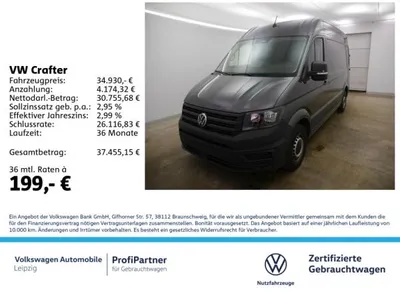 VW Volkswagen Crafter 35 TDI HD MR *Vorb.AHK*Einparkhilfe*SHZ im Leasing von LeasingMarkt.de