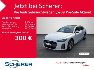 Audi Audi A6 Avant TDI S tronic MATRIX AHK 360° PANO im Leasing von Null-Leasing