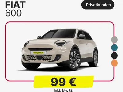 Fiat Fiat 600 ❗️Automatik❗️  inkl. Allwetterreifen & Metallic im Auto Abo von LeasingTime