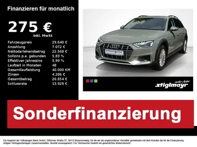 Audi Audi A4 Allroad 45 TFSI quattro AHK+MATRIX+STANDHZG im Leasing von Null-Leasing