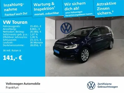 VW Volkswagen Touran 2.0 TDI DSG Highline Navi LED DAB+ FrontAssist im Auto Abo von LeasingMarkt.de