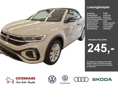 VW Volkswagen T-Roc Cabriolet R-LINE EDITION KARMANN 1.5TSI 15 im Leasing von Null-Leasing