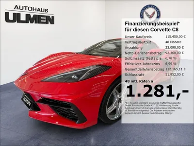 Chevrolet Corvette C8 Stingray Cabriolet 3LT Lift MR-Fahrwerk im Auto Abo von Null-Leasing