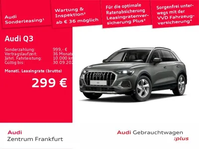 Audi Audi Q3 35 TFSI advanced S tronic NAV+PDC+ACC+SHZ+AHK im Leasing von Null-Leasing