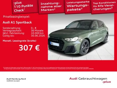 Audi Audi A1 Sportback 30 TFSI S line S tronic Virtual Klima Sitzhzg im Leasing von LeasingMarkt.de