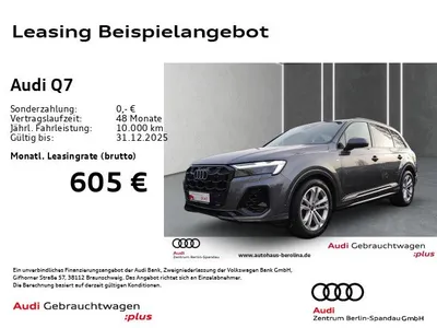Audi Audi Q7 55 TFSI qu. S line tiptronic *PANO*7-Sitzer* im Auto Abo von Null-Leasing