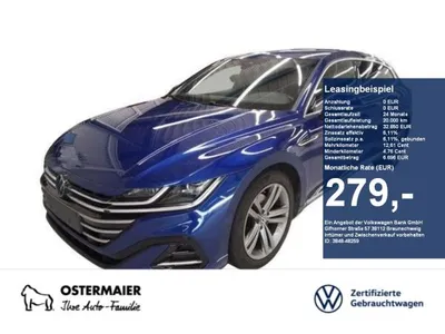 VW Volkswagen Arteon Shootingbrake R-LINE 2.0TDI DSG NP.77T ACC.5J-G.AHK.STHZG.KAMERA.NAVI+VC.HUD.PANO im Leasing von LeasingMarkt.de