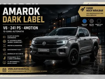 VW Volkswagen Amarok "Dark Label" 3.0 TDI 241PS Automatik | 🔥 GEWERBEDEAL 🔥(Velbert) im Leasing von LeasingMarkt.de
