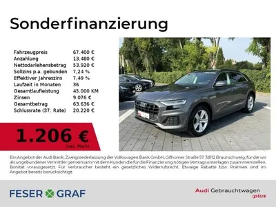 Audi Audi Q8 50 TDI quattro tiptronic HUD/AZV/Leder/AIR/36 im Auto Abo von LeasingMarkt.de