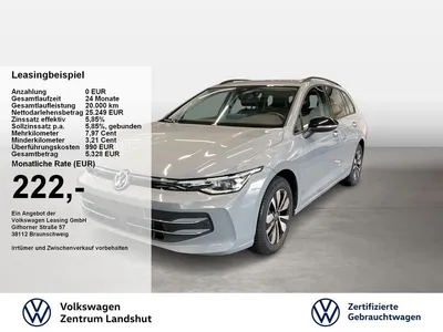 VW Volkswagen Golf VIII Variant GOAL 1.5 TSI ACC AHK DynLicht im Auto Abo von Mobile.de