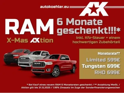 Dodge Dodge RAM Limited Night Gen6,LPG,P.Displ,Massage,E-Heckkl. im Auto Abo von LeasingMarkt.de