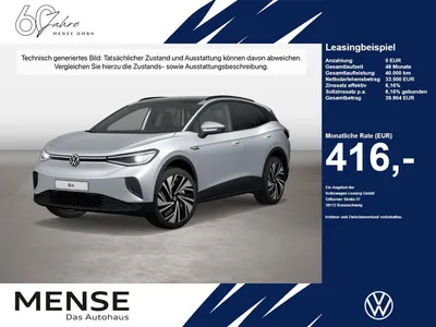 VW Volkswagen ID.4 Pro Performance IQ.Light Matrix CarPlay AHK im Leasing von Null-Leasing