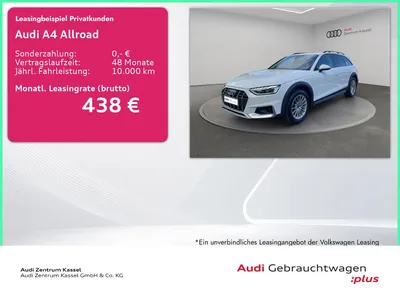 Audi Audi A4 allroad 40 TDI qu. LED Kamera Navi Carplay im Leasing von Null-Leasing