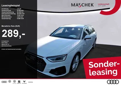 Audi Audi A4 Avant S line 40TDI quatt S tronic Black Navip im Leasing von Null-Leasing