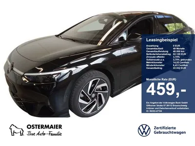 VW Volkswagen ID.7 GTX 340PS 4M NP.81T ACC.5J-G.WÄRMEPUMPE.AHK im Leasing von Null-Leasing