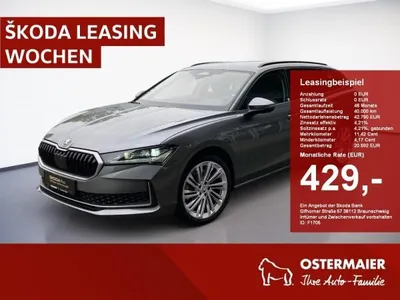 Skoda Skoda Superb Combi SELECTION 2.0TDI 4x4 UPE66 DSG MATRIX.360°.AHK.NAVI.ACC.LEDER im Auto Abo von LeasingMarkt.de