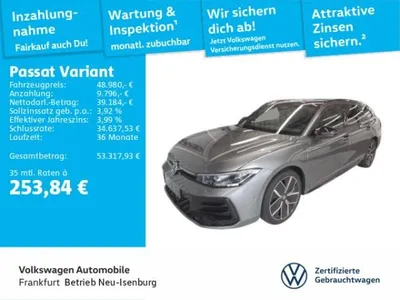 VW Volkswagen Passat Variant 1.5 TSI DSG eHybrid R-Line Signature Navi AHK IQ.LIGHT Harman Kardon Sprachassistent DAB+ im Auto Abo von LeasingMarkt.de