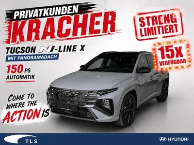 Hyundai Hyundai TUCSON N-Line X *PRIVATKUNDEN* Shadow Grey Panorama  Automatik Head Up, Krell Sound Letzte Chance noch 4 St im Leasing von LeasingMarkt.de
