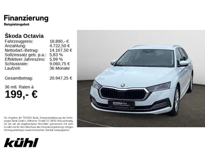 Skoda Skoda Octavia Combi 2.0 TDI DSG Style Navi,e.Heckklapp im Leasing von Null-Leasing