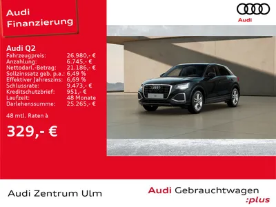 Audi AUDI Q2 advanced 30 TFSI AHK LED E-KLAPPE im Auto Abo von Null-Leasing