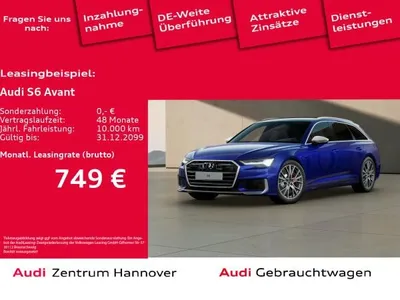 Audi Audi S6 Avant 55 TDI quattro HD Matrix Pano Kamera AHK im Auto Abo von LeasingMarkt.de