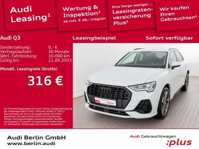 Audi Audi Q3 S line 35 TFSI S tr. AHK LED NAVI VIRTUAL im Auto Abo von LeasingMarkt.de