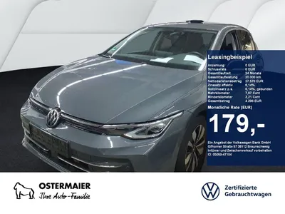 VW Volkswagen Golf VIII GOAL 1.5eTSI 150PS DSG ACC.AHK.KAMERA. im Leasing von Null-Leasing