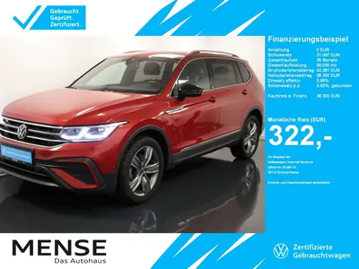 VW Volkswagen Tiguan Allspace 2.0 TDI 4Motion DSG Life Matrix im Leasing von Null-Leasing