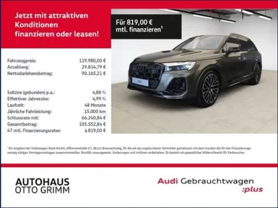 Audi Audi SQ7 4.0 TFSI quattro B & O Matrix im Auto Abo von LeasingMarkt.de