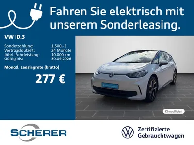 VW Volkswagen ID.3 MOVE PRO SOH 92 % LED NAVI REAR VIEW SHZ AC im Leasing von Null-Leasing