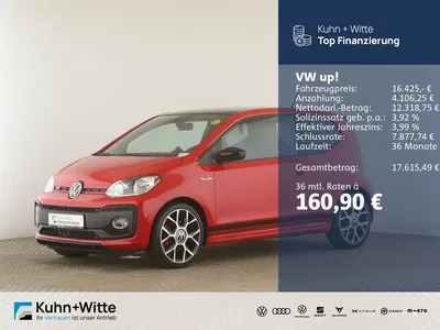 VW Volkswagen up! 1.0 TSI GTI *LED*RFK*SHZ*Beats*Bluetooth* im Auto Abo von Mobile.de