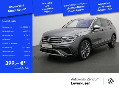 VW Volkswagen Tiguan Allspace Elegance 4Motion 7-SITZER AHK im Auto Abo von Mobile.de