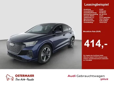 Audi Audi Q4 Sportback e-tron ADVANCED 40 WÄRMEPUMPE.AHK.L im Leasing von Null-Leasing